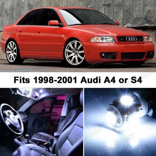 17 x premium xenon white led lights interior package upgrade for audi a4