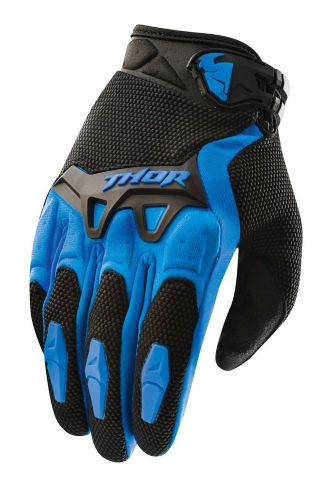 New thor-mx spectrum motocross/offroad adult mesh gloves, blue, 2xl/xxl