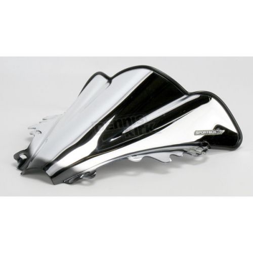 Sportech v-flow series chrome opaque windscreen