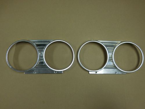 1967 chevrolet chevelle left right headlight bezels original gm used