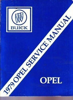 1979 buick opel  factory shop service manual