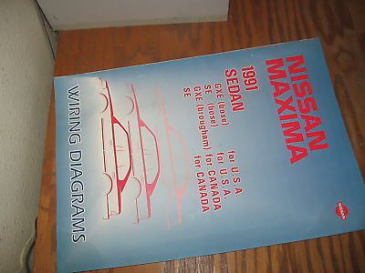 1991 nissan maxima factory service manual wiring wire diagram