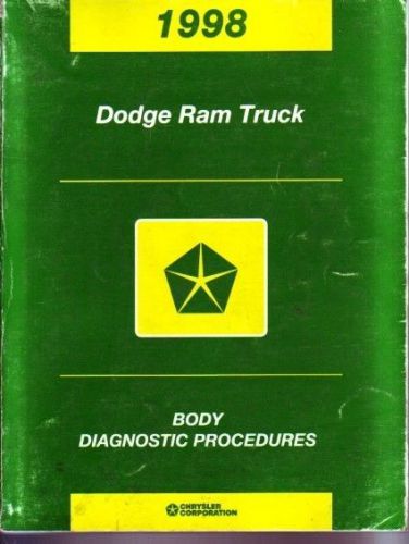 1998 dodge ram truck factory service manual  body electronics diagnosis