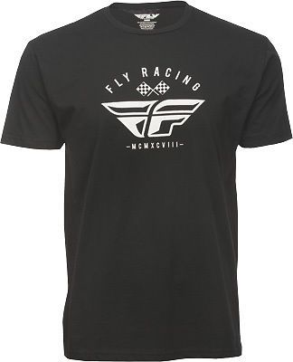 Fly racing casual patriarch men's black graphic short sleeve tee t-shirt