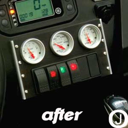 Yamaha rhino center dash abs blank cover plate for mounting gauges black