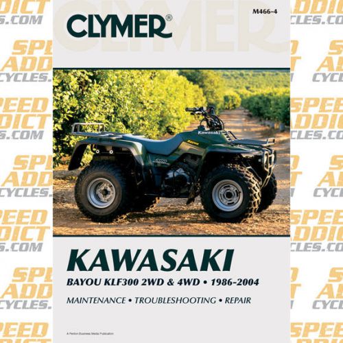 Clymer m466-4 service shop repair manual kawasaki bayou klf300 2wd / 4wd