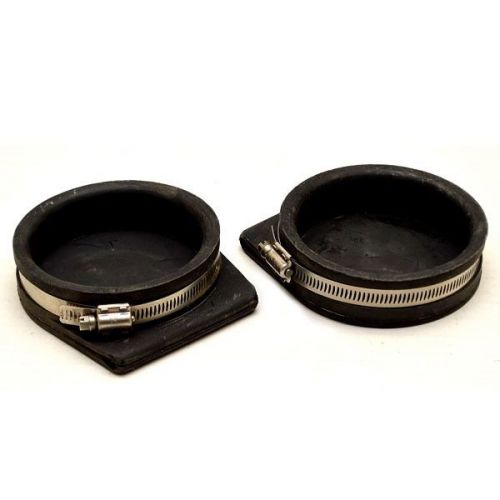 Rinker salisbury eg-400 4 inch rubber boat exhaust protector /w ss clamp