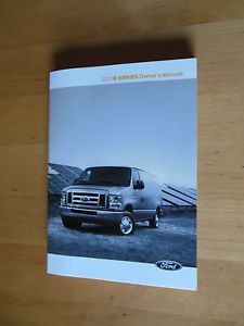 2013 ford e series van owner&#039;s manual new without a bag