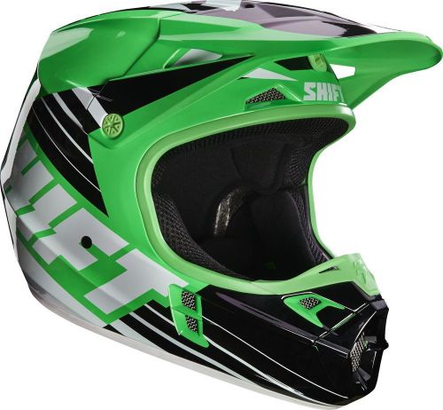 Shift assault mens mx helmet / green-black / large / s16108-004-l