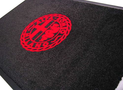 Alfa romeo office workshop large entry mat milano red