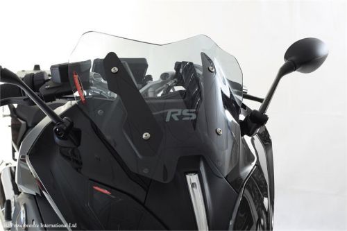 Bmw r1200rs 2015 2016 adventure sports short windshield grey - made in uk (pb)