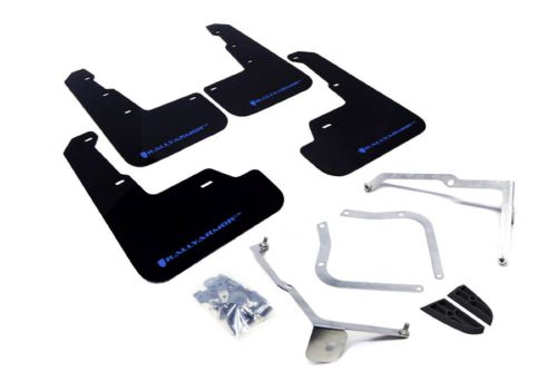 Rally armor mf32-ur black mud flaps w/ blue logo for 2015 wrx &amp; sti sedan