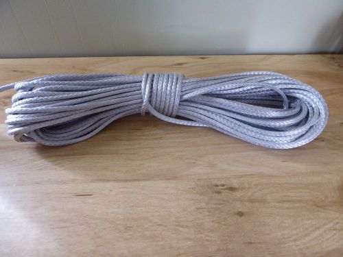 3/16&#034; x 92 ft. pre-cut dyneema rope hank. gray. made in the usa.