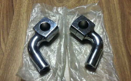 Chome (dome type) handle bar riser - (pullback) - harley davidson