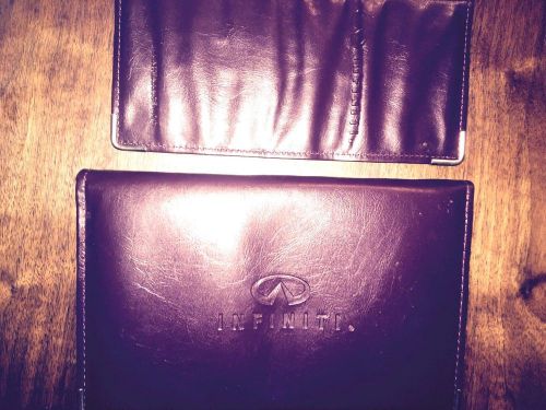 Infiniti g20, 1996 owner&#039;s manual + warranty booklet, with leather covers