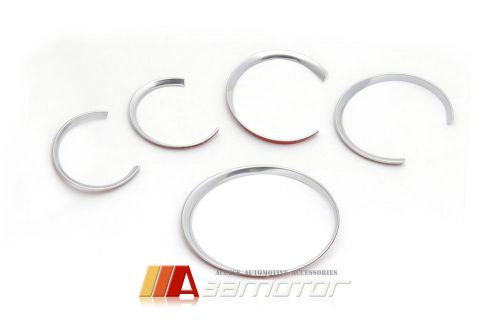 Chrome plastic cluster dashboard gauge ring rings for porsche cayenne panamera