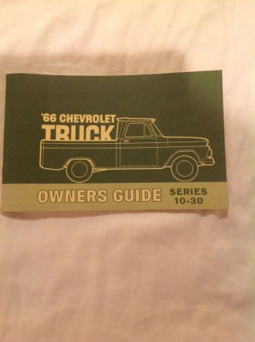 Chevrolet light truck 1966 owners guide and warranty in original packet nice!
