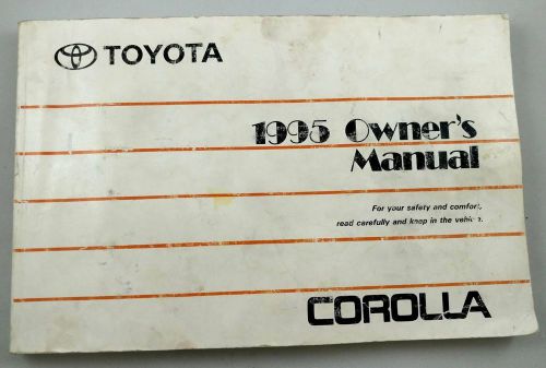 1995 toyota corolla owner&#039;s manual