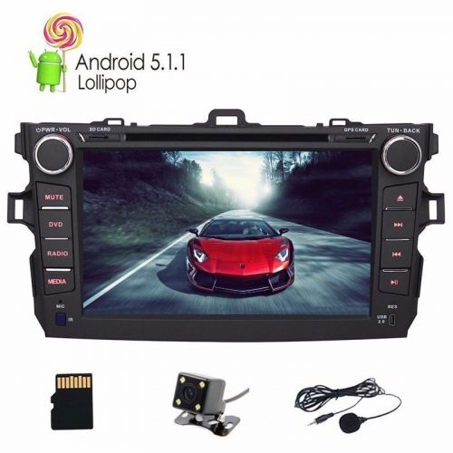 1024*600 android 5.1  quad core wifi 3g rds car dvd for toyota 2006-2011 corolla