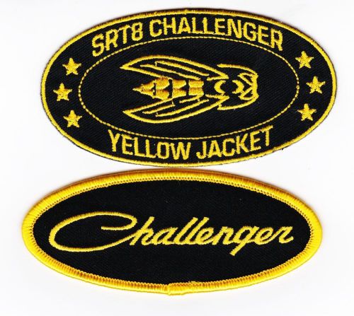 Dodge challenger yellow jacket sew/iron on patch embroidered hemi mopar 392 v8