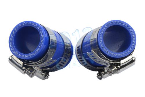 2x high temp exhaust couplings clamps 1&#034;id for honda cr80 cr125 cr250 cr450 blue