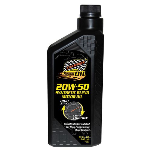 Champion racing performance motor oil 20w-50 synthetic blend motor oil