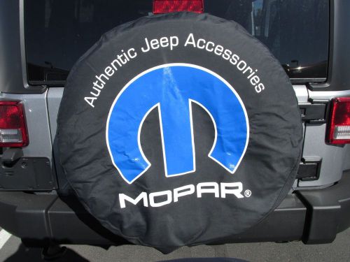 Jeep wrangler &#034; mopar &#034; spare tire cover 32-33 inch mopar oem