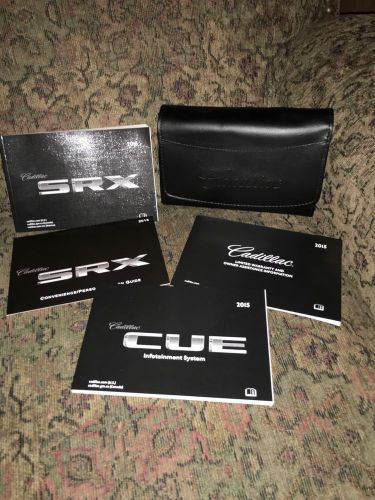 2015 cadillac srx owners manual w/ case cue infotainment guide warranty info