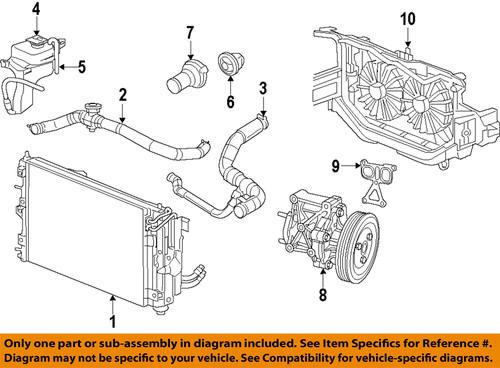 Mopar oem 68003582ab radiator-adapter