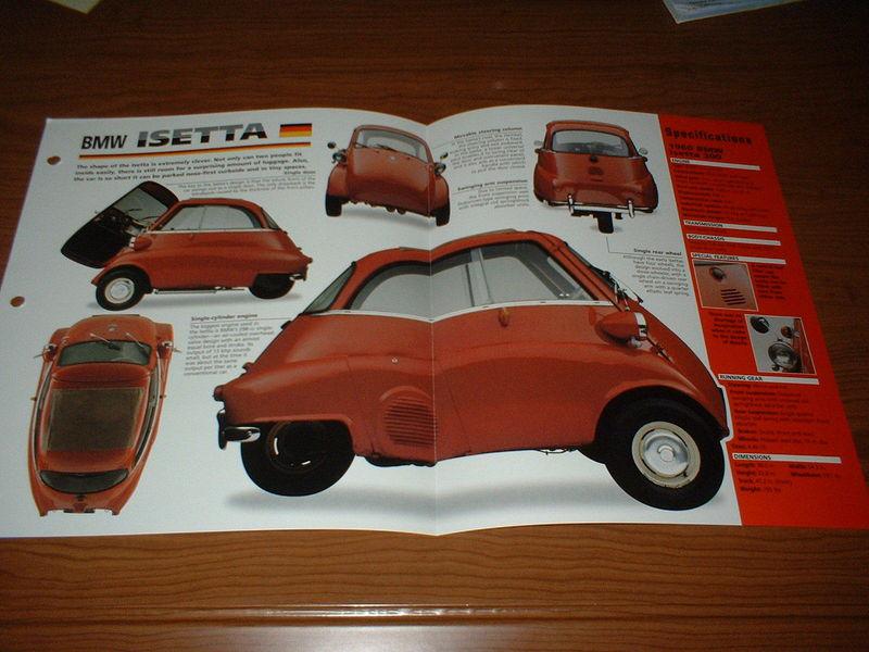 ★1960 bmw isetta 300 original imp brochure spec 55 56 57 58 59 60 61 62 63 64 65