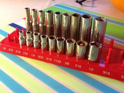 Craftsman sae 1/4 drive sockets - deep and shallow 3/16 thru 1/2"