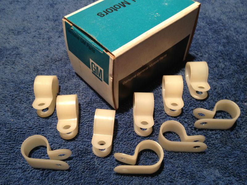 Nos gm 55-82 1/2" nylon clamps chevy,buick,olds,pontiac,z28,442,gto,ss,gs