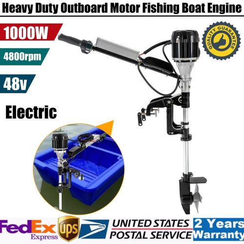 48V Electric Outboard Motor Fishing Boat Engine 4800rpm Trolling Motor 1000W, US $274.95, image 16