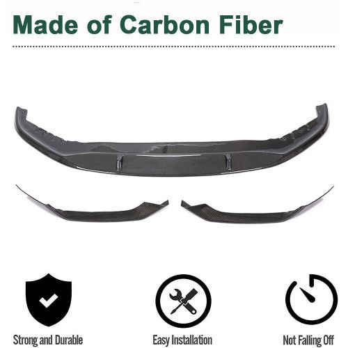 Fits BMW G30 530i 540i M550i M-Sport 21-23 CARBON FIBER Front Bumper Lip Spoiler, US $600.00, image 2