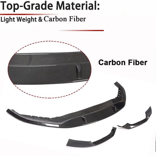 Fits BMW G30 530i 540i M550i M-Sport 21-23 CARBON FIBER Front Bumper Lip Spoiler, US $600.00, image 3