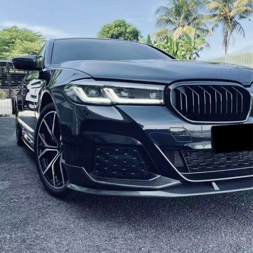 Fits BMW G30 530i 540i M550i M-Sport 21-23 CARBON FIBER Front Bumper Lip Spoiler, US $600.00, image 6