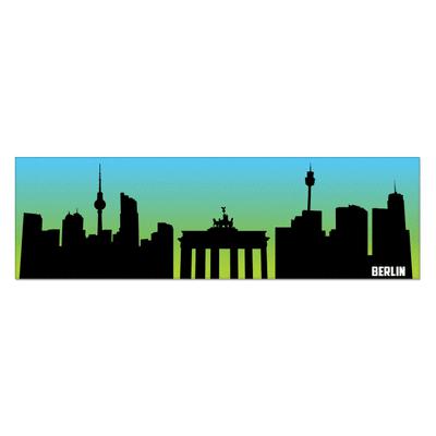 Berlin city outline car bumper sticker decal 7" x 2"
