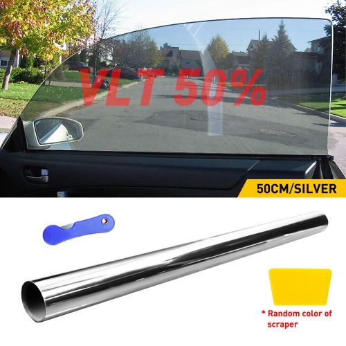 Silver 50% VLT Professional 20" x 10' Car Uncut Roll Window Tint Film + Tool Set, US $13.29, image 9