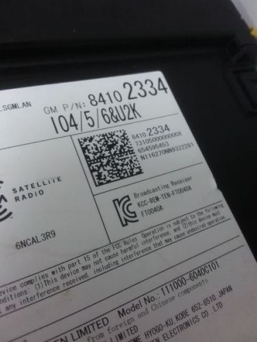 Radio Receiver ID 84102334 Fits 17-20 CAMARO 1413009, US $64.98, image 10