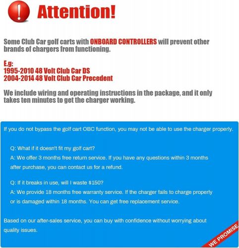 Flngr 48 Volt Golf Cart Battery Charger for Club Car6-10 Hours Full Charge10 ..., US $149.99, image 2