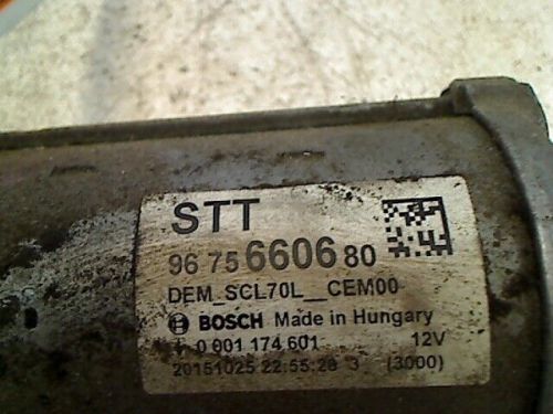 2015 Citroën C4 Cactus (0B/0P) STARTER ENGINE 9675660680-, US $, image 2