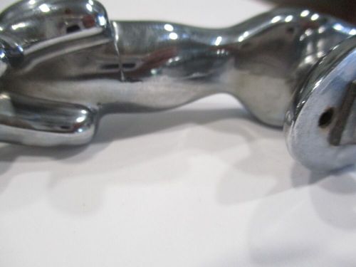 Chrome jaguar original hood ornament x type leaping jaguar cat 3-d 4.75''