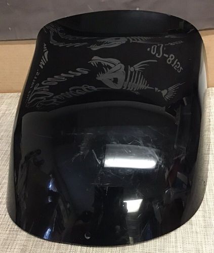 Plexiglass tinted boat windshield side console wind screen skeeter, ranger