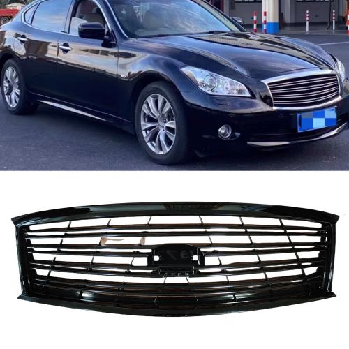 Gloss Black Front Bumper Grille Mesh For Infiniti M37 M56 2011-2013, US $197.06, image 4