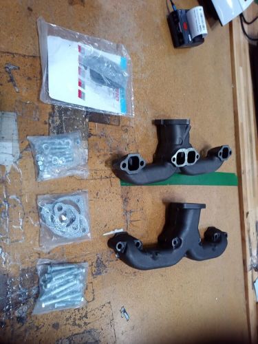 For Chevy Small Block SBC 283 305 327 350 400 Exhaust Manifolds Raw Ram Horn, US $145.00, image 2