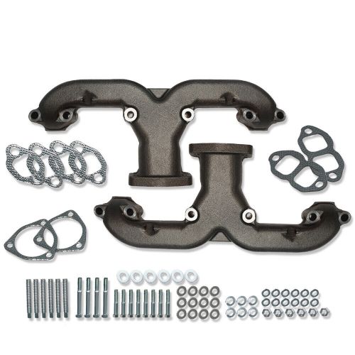 For Chevy Small Block SBC 283 305 327 350 400 Exhaust Manifolds Raw Ram Horn, US $145.00, image 3
