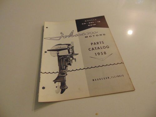 1958 Johnson Outboard CD-15 CDL-15 5.5 HP Parts Catalog Manual, US $13.95, image 3