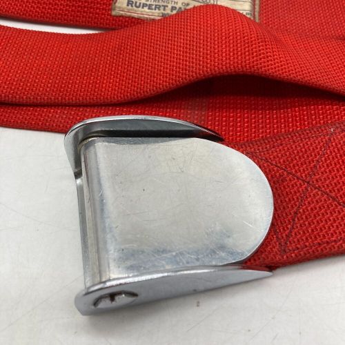 1946 46 Cessna 140 120 Rupert Parachute seat belt belt model 50 Rat Rod Hot RED, US $59.99, image 3