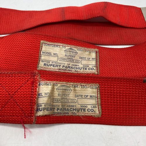 1946 46 Cessna 140 120 Rupert Parachute seat belt belt model 50 Rat Rod Hot RED, US $59.99, image 5