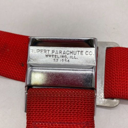 1946 46 Cessna 140 120 Rupert Parachute seat belt belt model 50 Rat Rod Hot RED, US $59.99, image 6